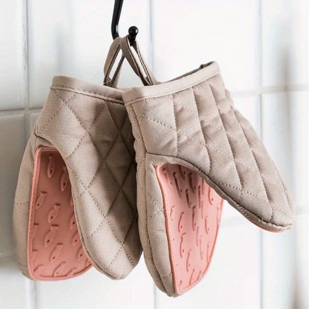 1PC Fish Shaped Silicone Anti  - Oven Mitt Silicone 评论和价格