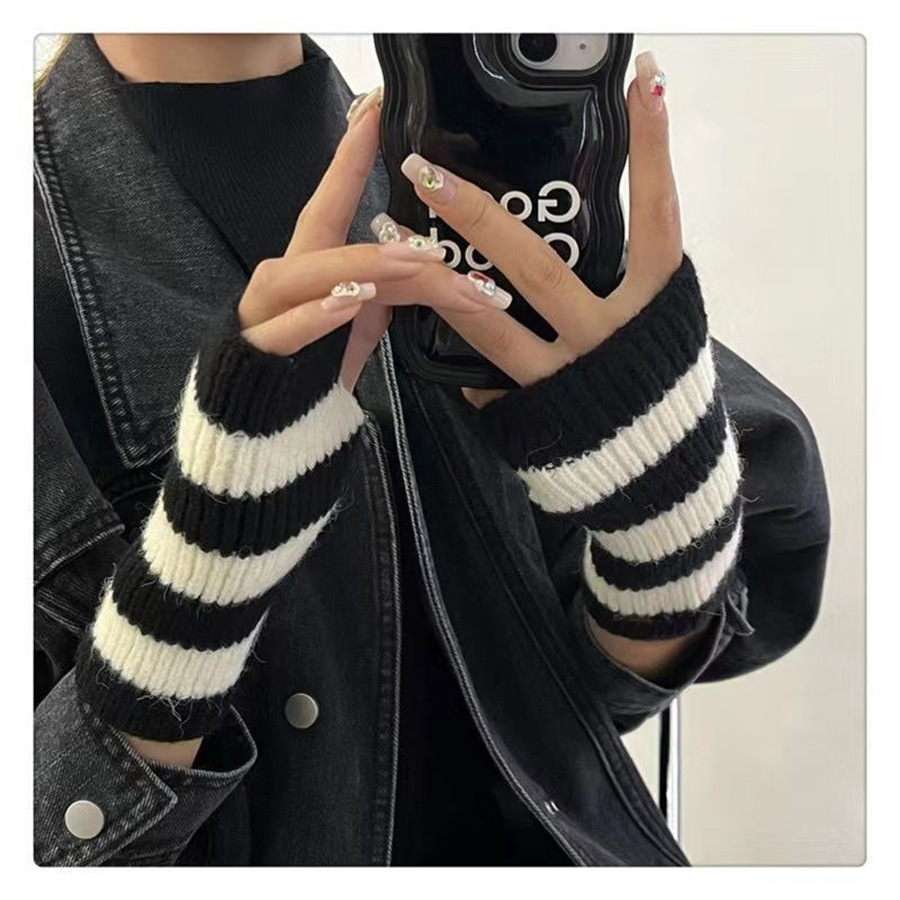 Y2k Accessories Cold Resistanc - Fingerless Glove Knit 评论和价格