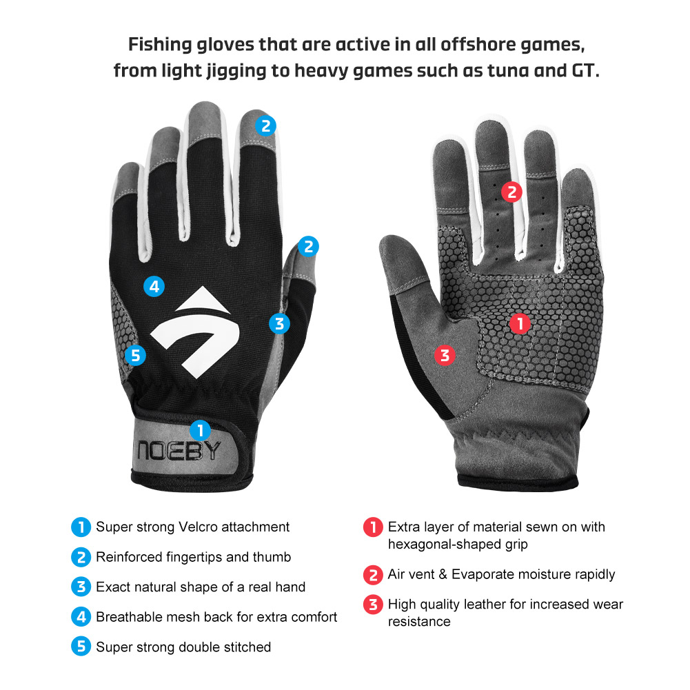 NOEBY Fishing Gloves Non-slip  - Cut Resistant Glove 评论和价格