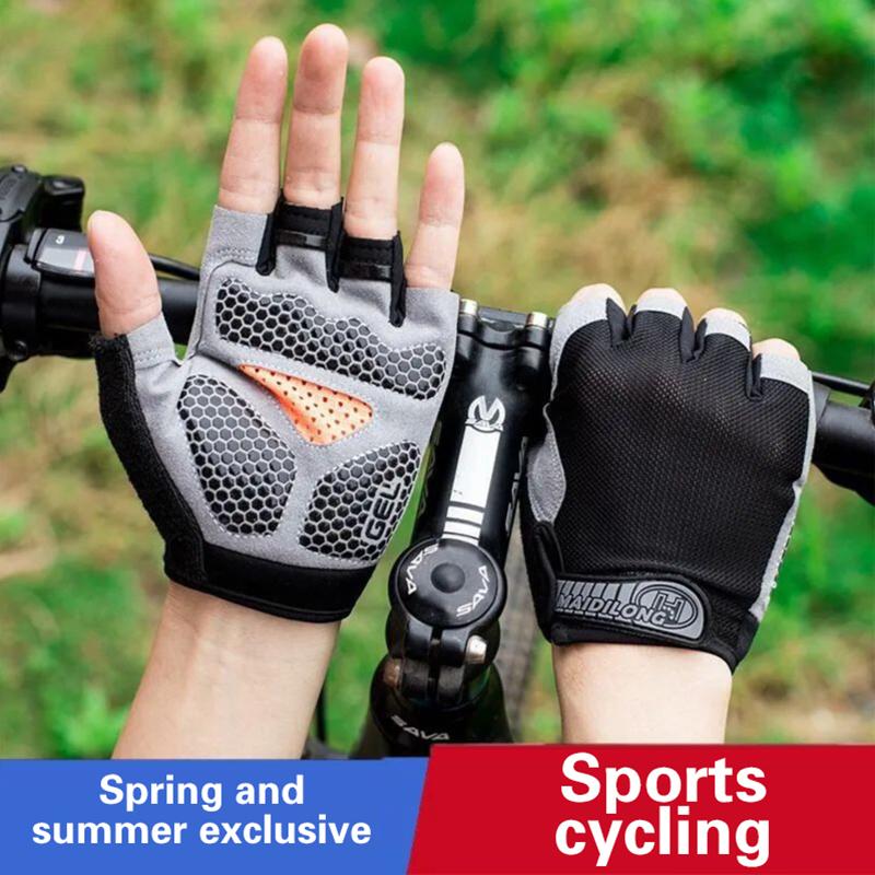 Unisex Half Finger Cycling Glo - Cycling Glove Padded 评论和价格